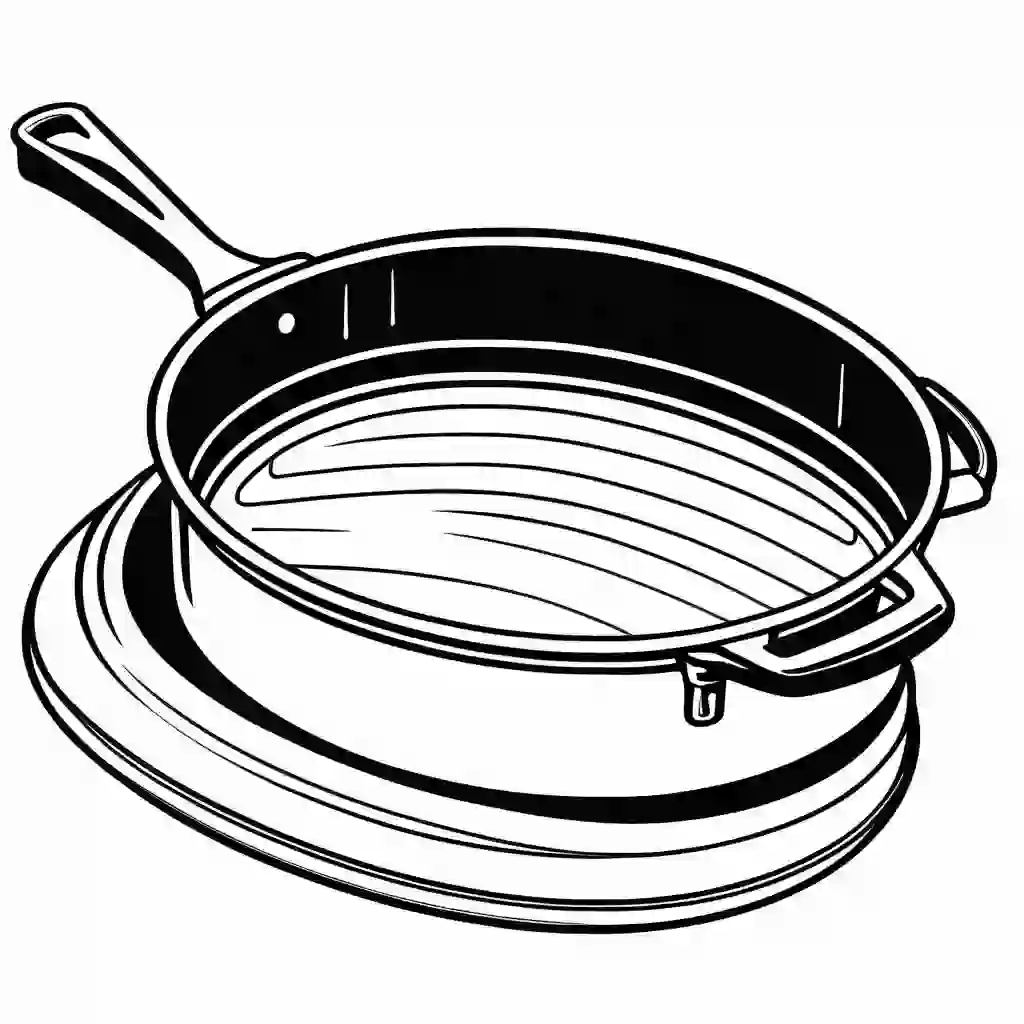 Roasting pan coloring pages